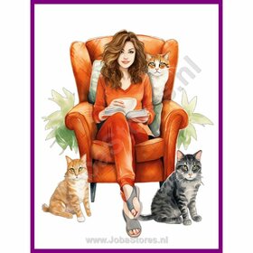Diamond Painting Crazy Cat Lady 09