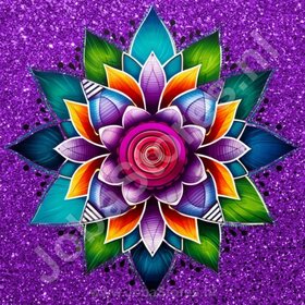 Diamond Painting Mandala Lila 05