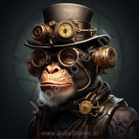 Diamond Painting Steampunk Affe 01