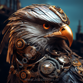 Diamond Painting Steampunk Adler 01