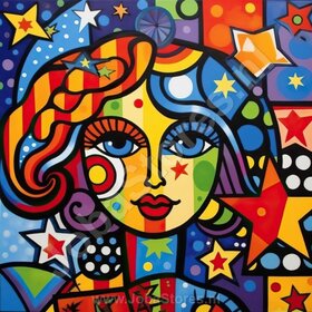 Diamond Painting Bunte Menschen 03