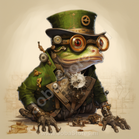 Diamond Painting Steampunk Frosch 01