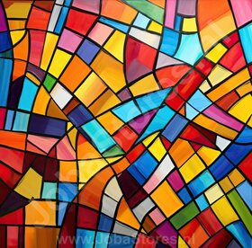 Gemälde Bunt Abstrakt 02