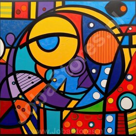 Gemälde Bunt Abstrakt 12