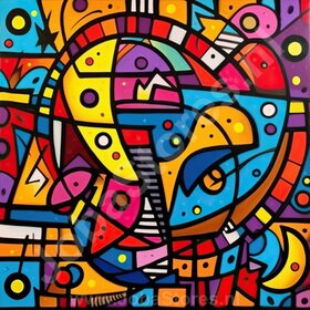 Gemälde Bunt Abstrakt 13