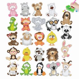 Diamond Painting Sticker Set Tiere (25 Stück)