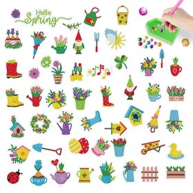 Diamond Painting Sticker Set Frühling (52 Stück)