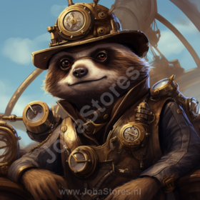 Diamond Painting Steampunk Faultier 02