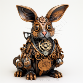 Diamond Painting Steampunk Hase 01
