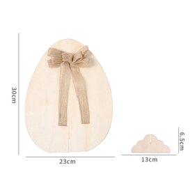 Osterei aus Holz zum Ausmalen/Bemalen. Groß 30cm