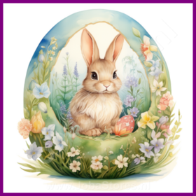 Diamond Painting Osterhase im Ei 02