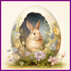 Diamond Painting Osterhase im Ei 05