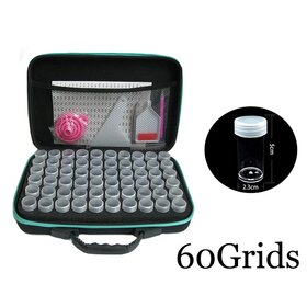 Diamond Painting Luxus Aufbewahrungskoffer 60 Steckplätze (Schwarz)