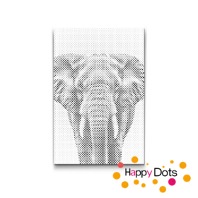 HappyDots DOT Painting Wildlife - Olifant - Stippelschilderij