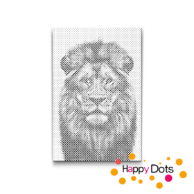HappyDots DOT Painting Wildlife - Leeuw - Stippelschilderij