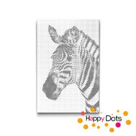HappyDots DOT Painting Wildlife - Zebra - Stippelschilderij