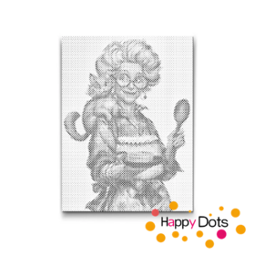 HappyDots DOT Painting Gekke oma's 06 - 60x80cm