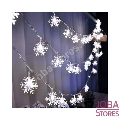 Weihnachtslichter Garland Snowflakes White (3 Meter)
