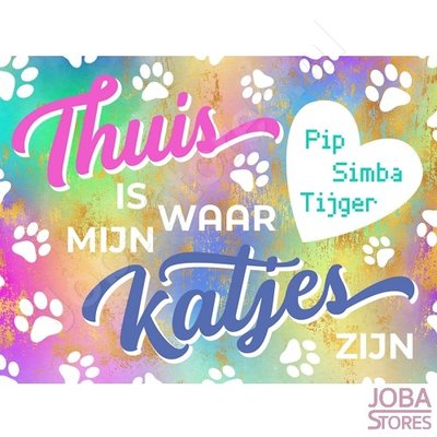 Diamond Painting Custom Kätzchen Regenbogen (30x40cm)