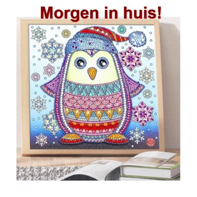 Special Diamond Painting Weihnachtspinguin 25x25cm