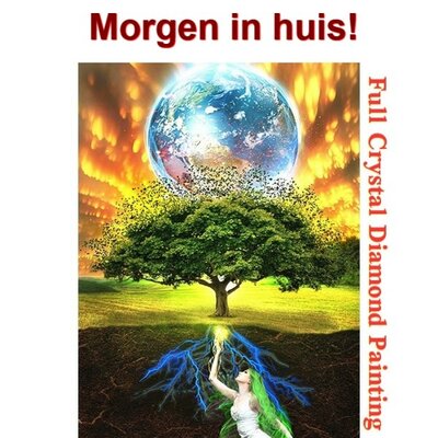 Kristall Diamond Painting Baum 30x40cm