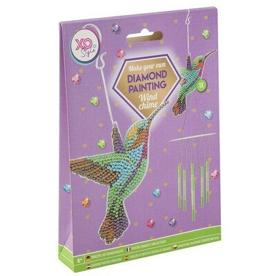 Grafix Diamond Painting Windspiel Kolibri 18x13x2,5cm