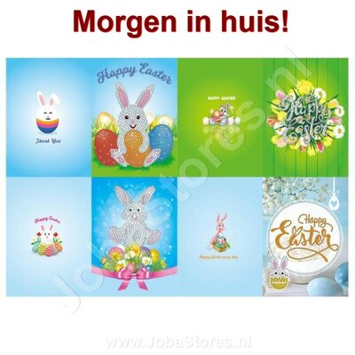 Diamantmalerei Grußkarten Set Ostern (4 Stück)