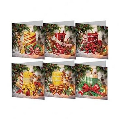 Diamond Painting Weihnachtskarten Set 18 (6 Stück)